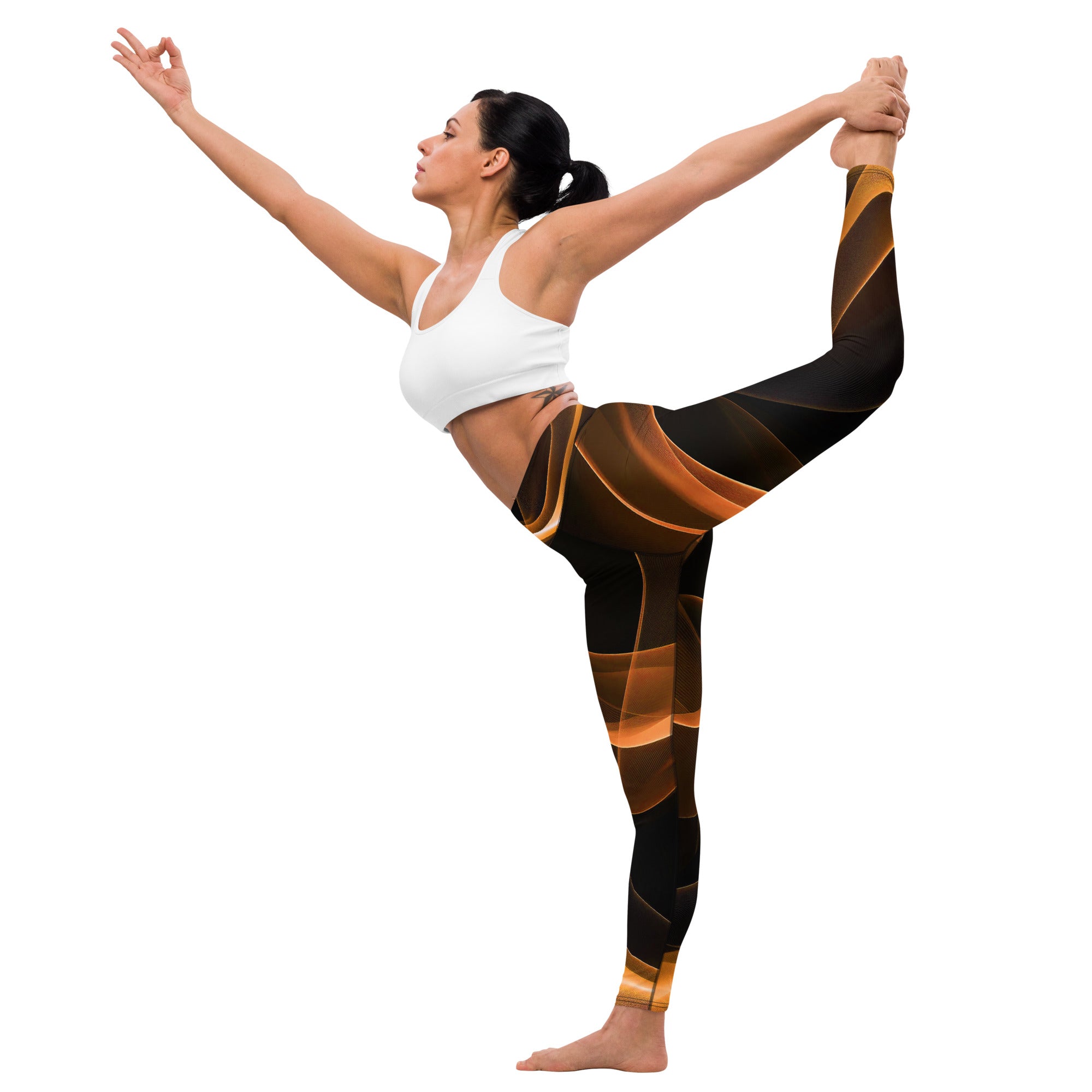 Dance Fitness Leggings. Yoga Pants. Gym or Workout High Waist Leggings. "Moovz" Streetwear by WickedYo.